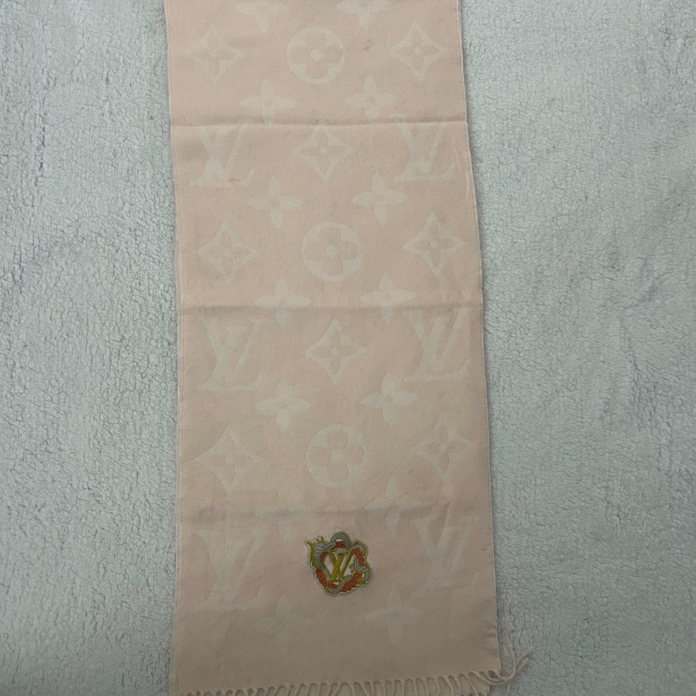 Louis Vuitton Light Pink Monogram Scarf